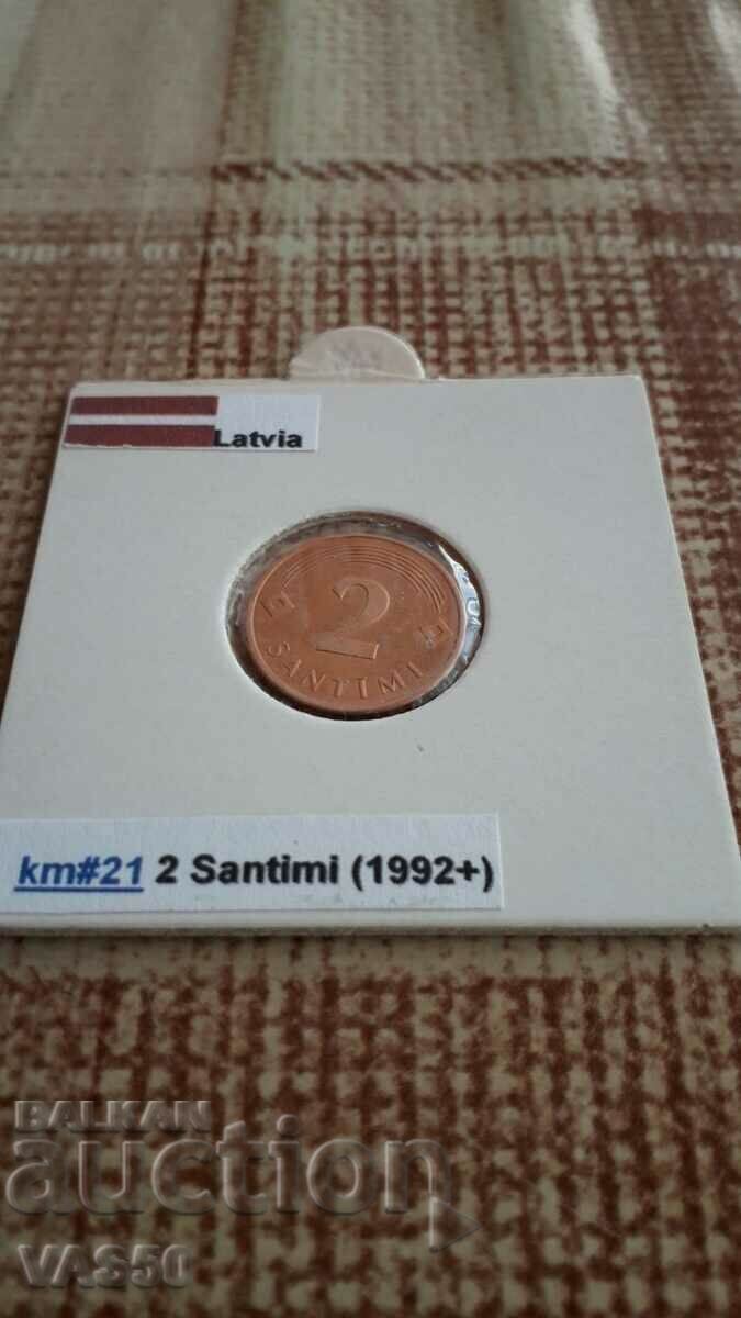 60. LETONIA-2 centimes 2007.