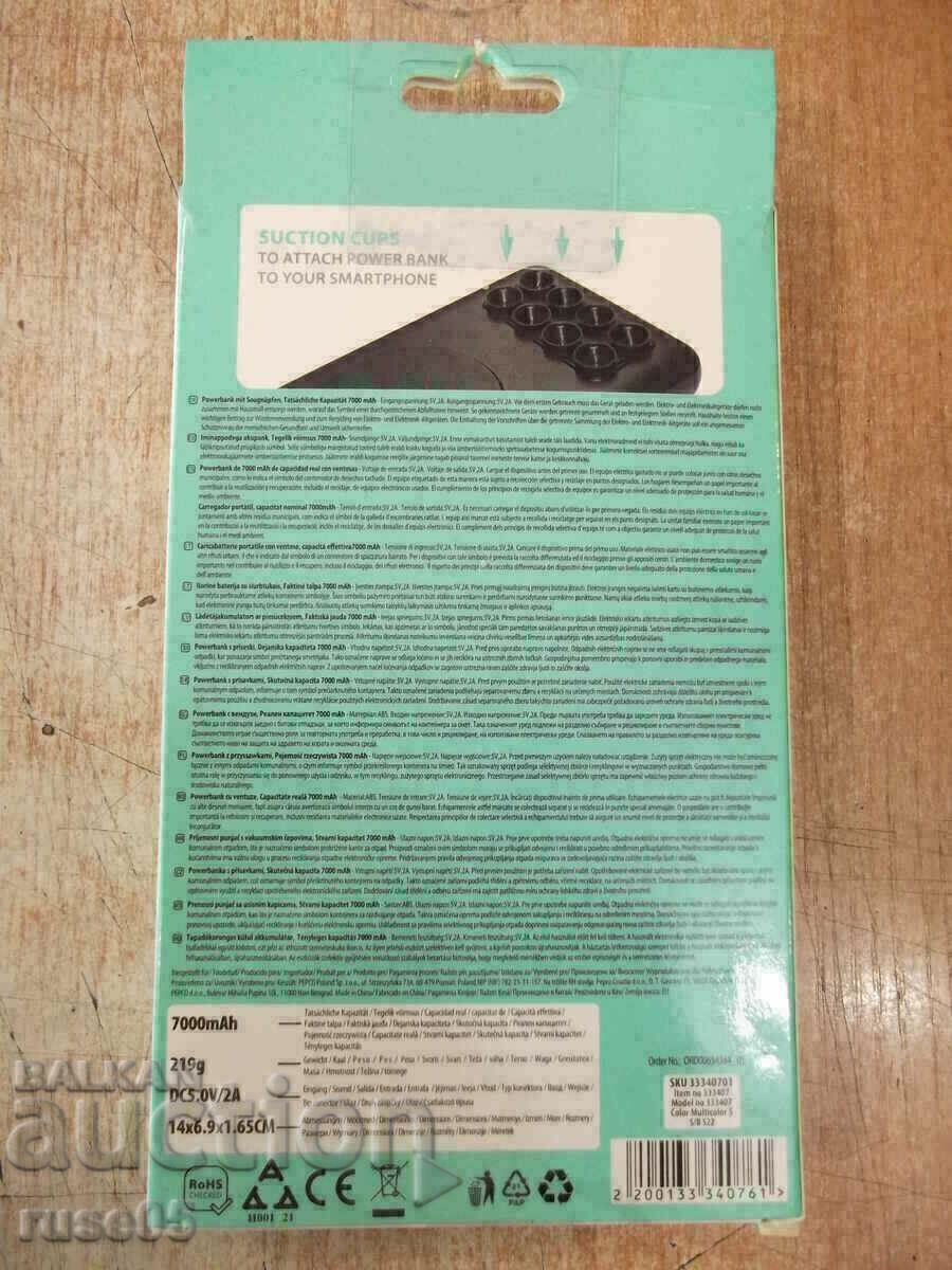 Auction Battery "POWER BANK - 7000 mAh" external new Auction Battery "POWER BANK - 7000 mAh" external new