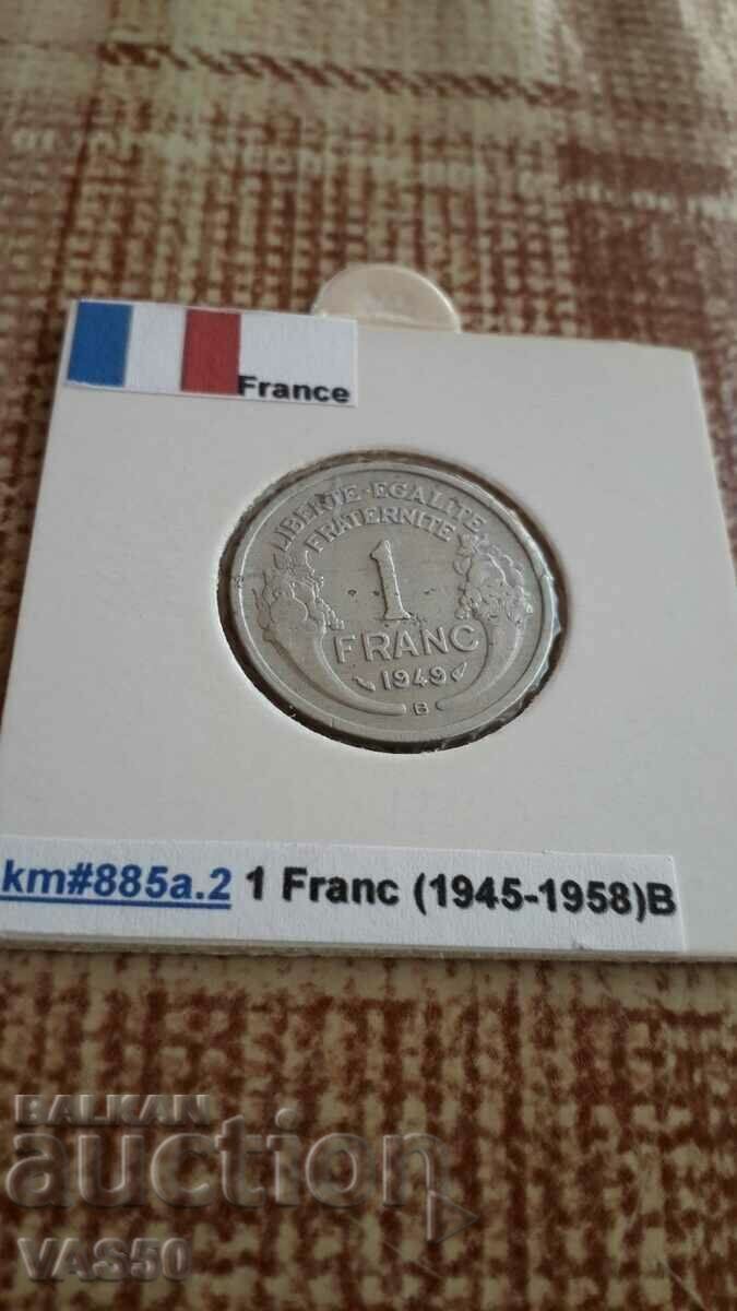 66. FRANCE-1 franc 1949