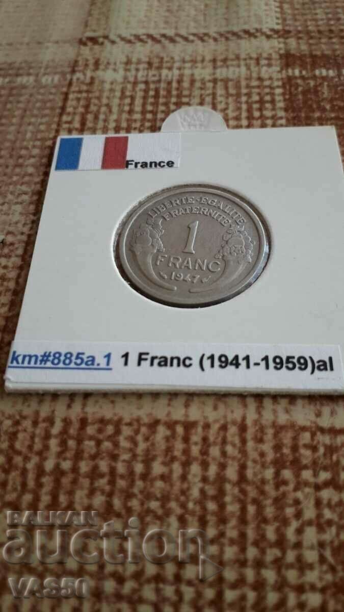 70. FRANCE-1 franc 1947