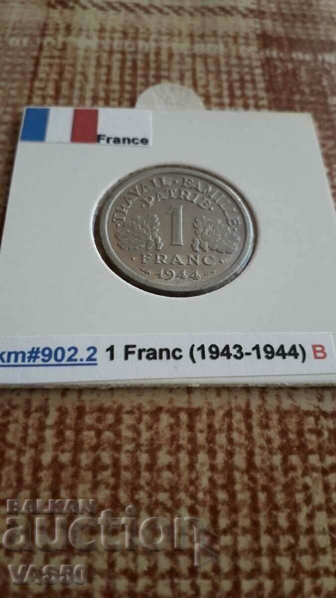 72. FRANCE-1 franc 1944.