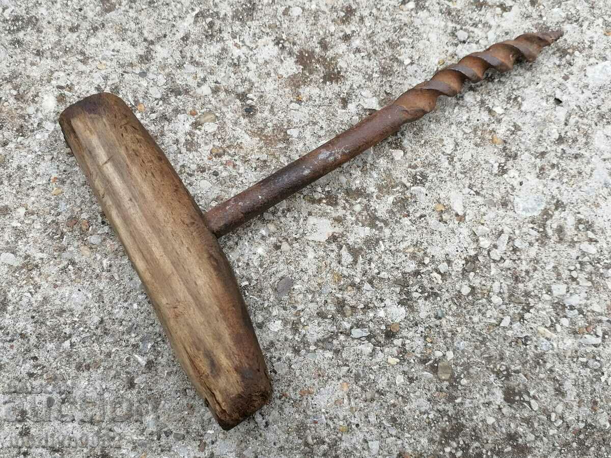 Old carpenter's drill, drill, tool, wrought iron - 7 Old carpenter's drill, drill, tool, wrought iron - 7