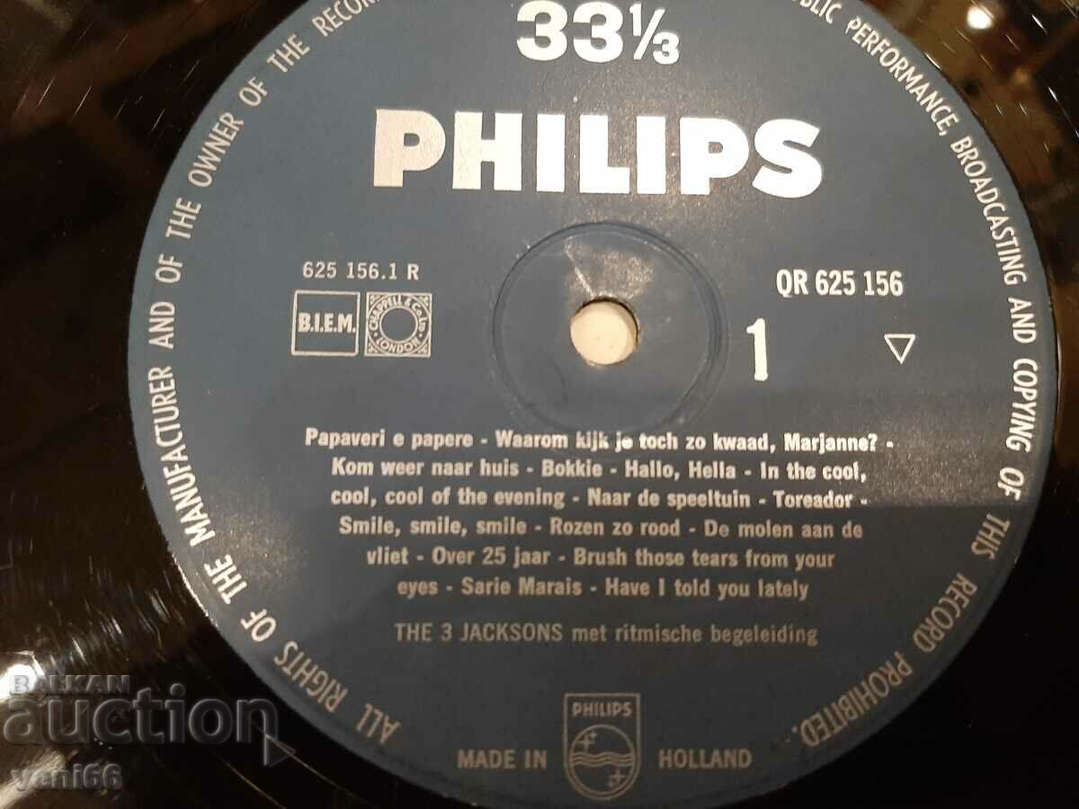 Δημοπρασία Δίσκος γραμμοφώνου - Μεσαίο φορμά - The 3 Jacksons Δημοπρασία Δίσκος γραμμοφώνου - Μεσαίο φορμά - The 3 Jacksons