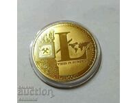 Monedă litcoin placată cu aur - REPLICA