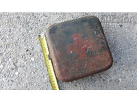 Old military metal first aid kit
