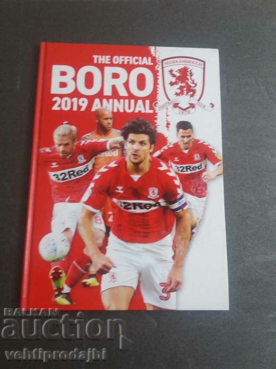 Hardcover football book - Middlesbrough 2019