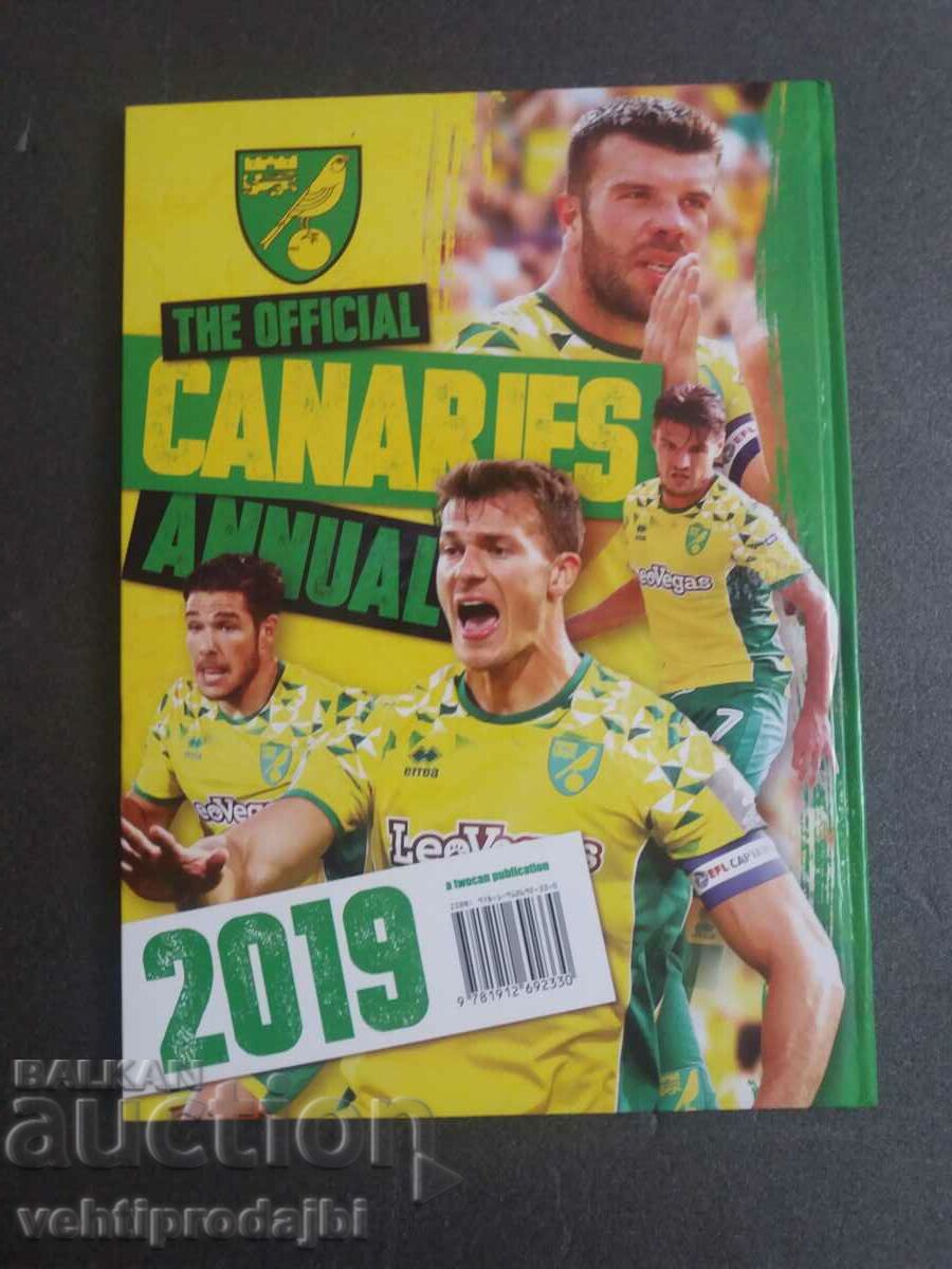 Hardcover football book - Norwich 2019 with price 9.99 BGN | € 5.11 Hardcover football book - Norwich 2019 with price 9.99 BGN | € 5.11