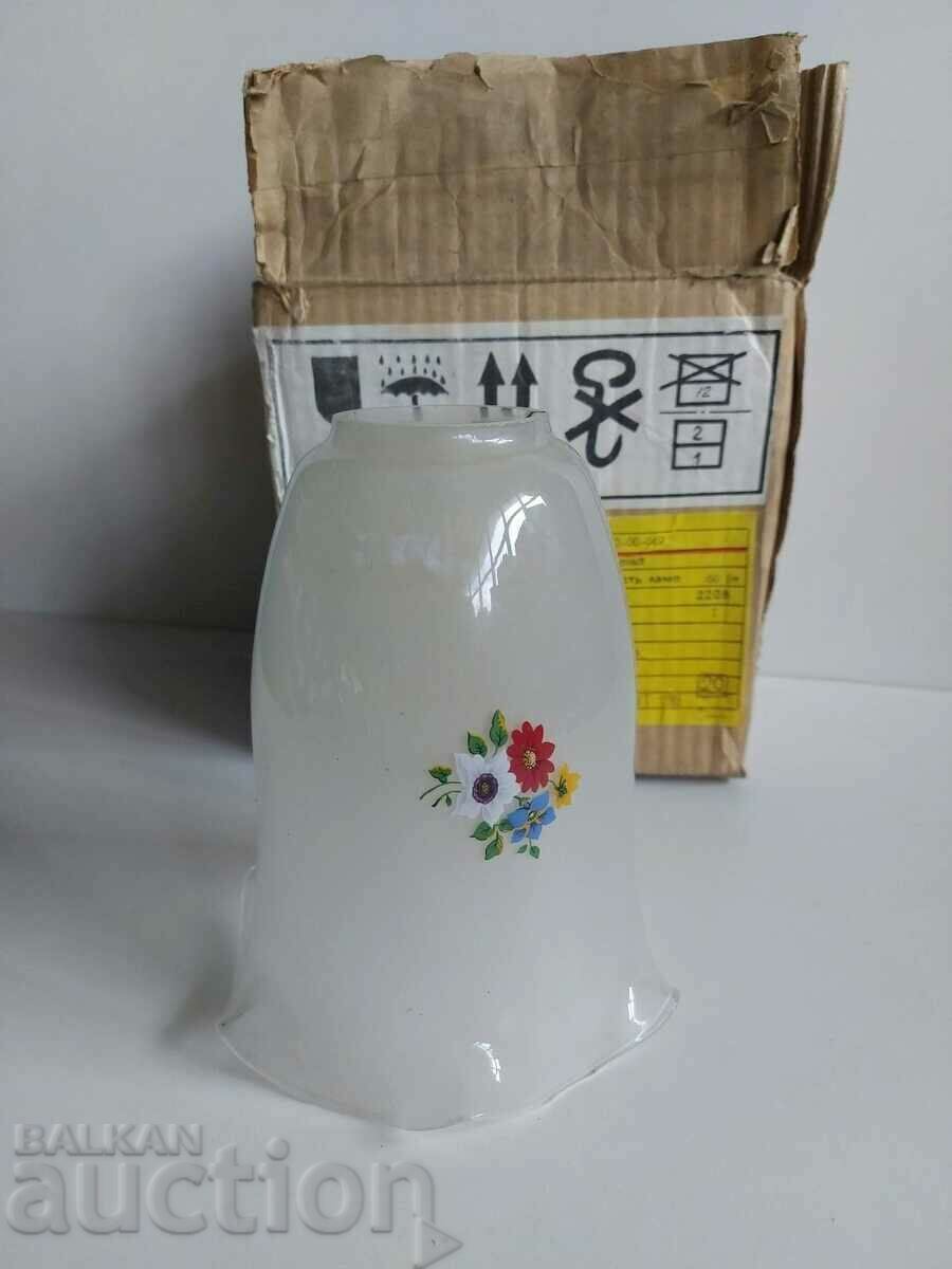 SOC PAINTED GLASS SHADE GLASS LAMP STRONG LAMP