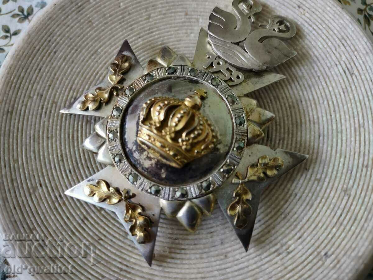 Auction Distinctive Medallion, Silver 925, 1959 Auction Distinctive Medallion, Silver 925, 1959