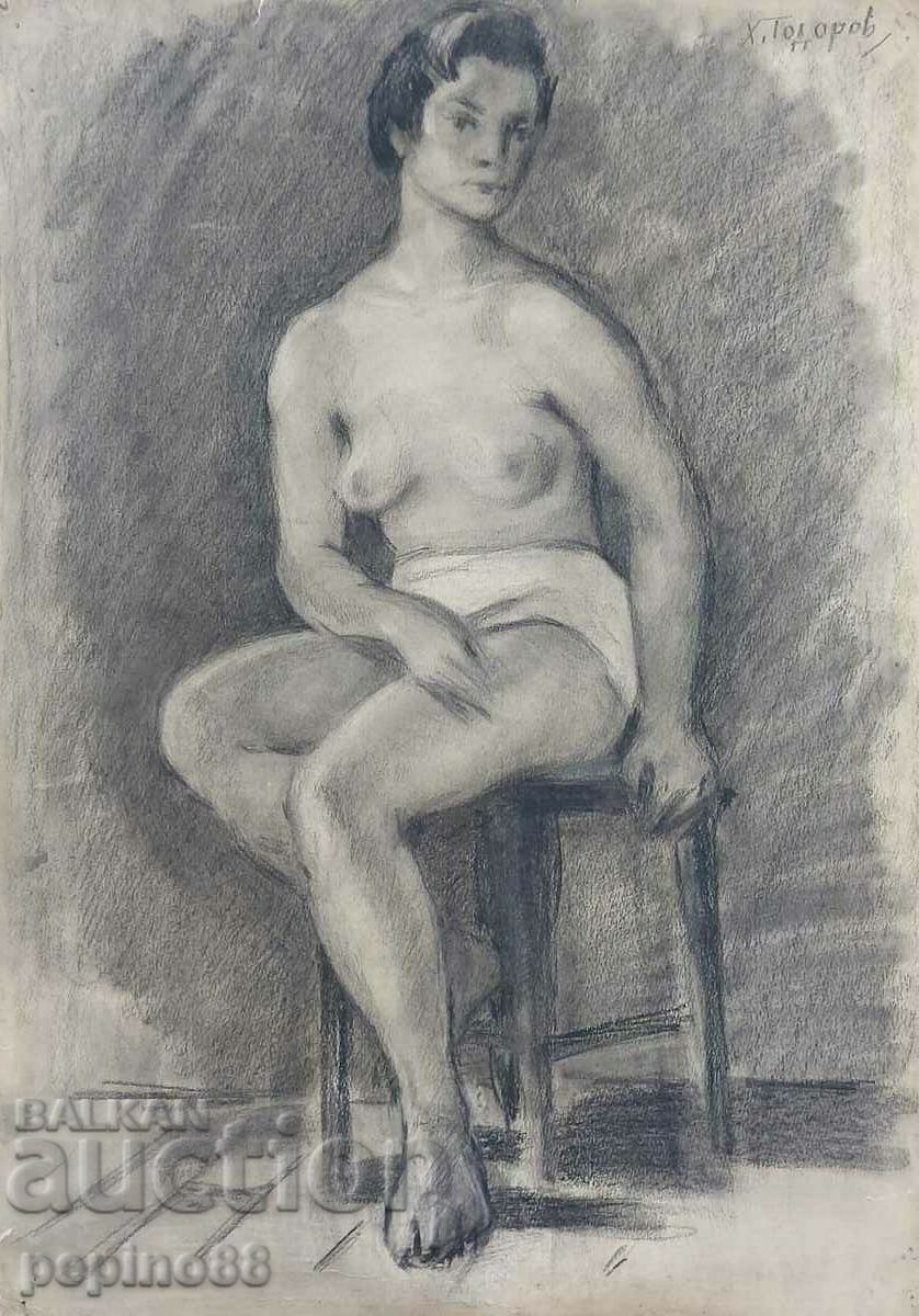 Master painting Hristo Todorov - Female body with price 150.00 BGN | € 76.69