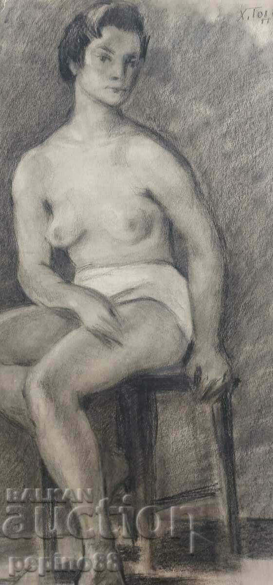 Delivery of Master painting Hristo Todorov - Female body