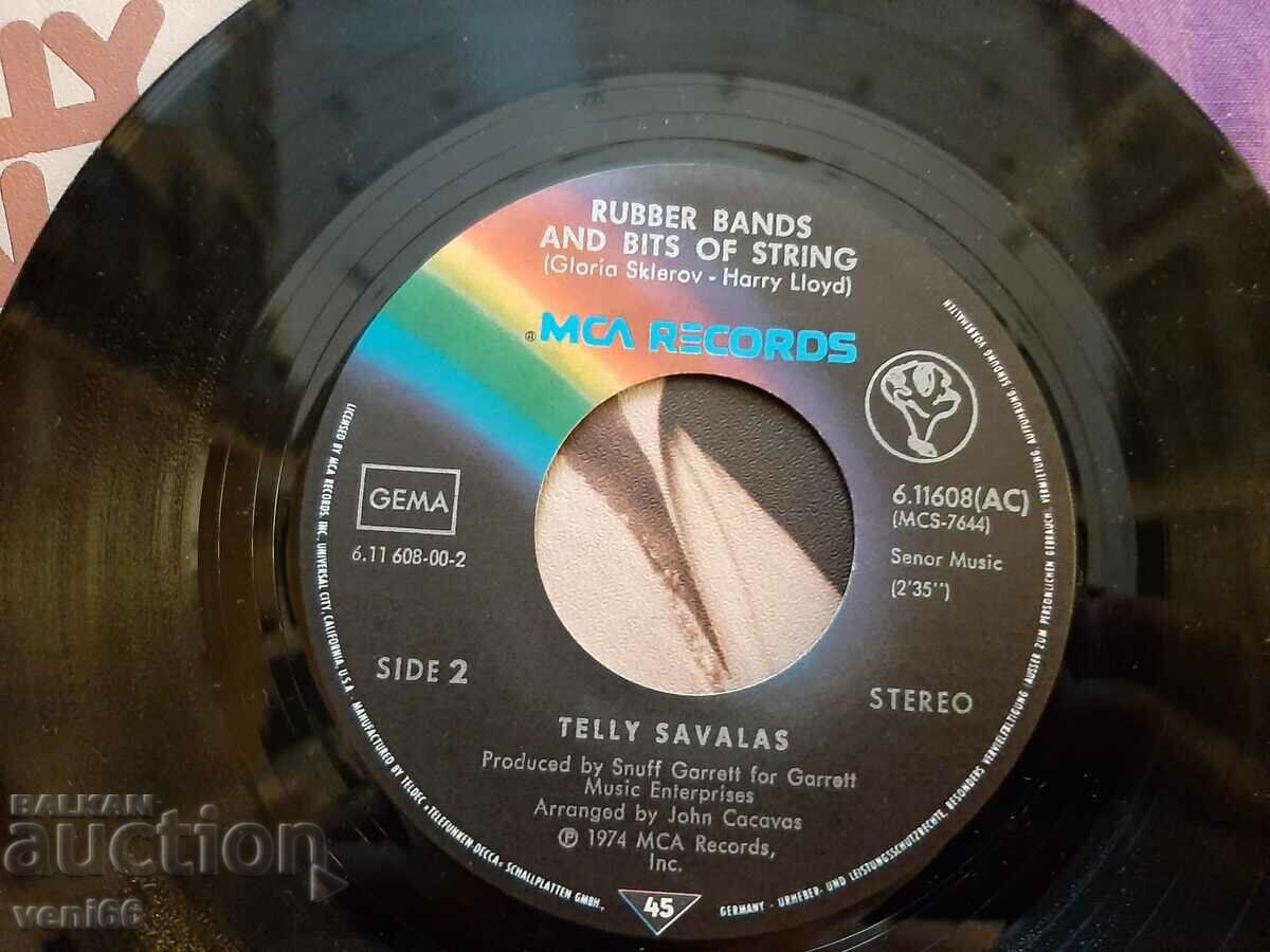 Delivery of Gramophone record - small format Telly Savalas