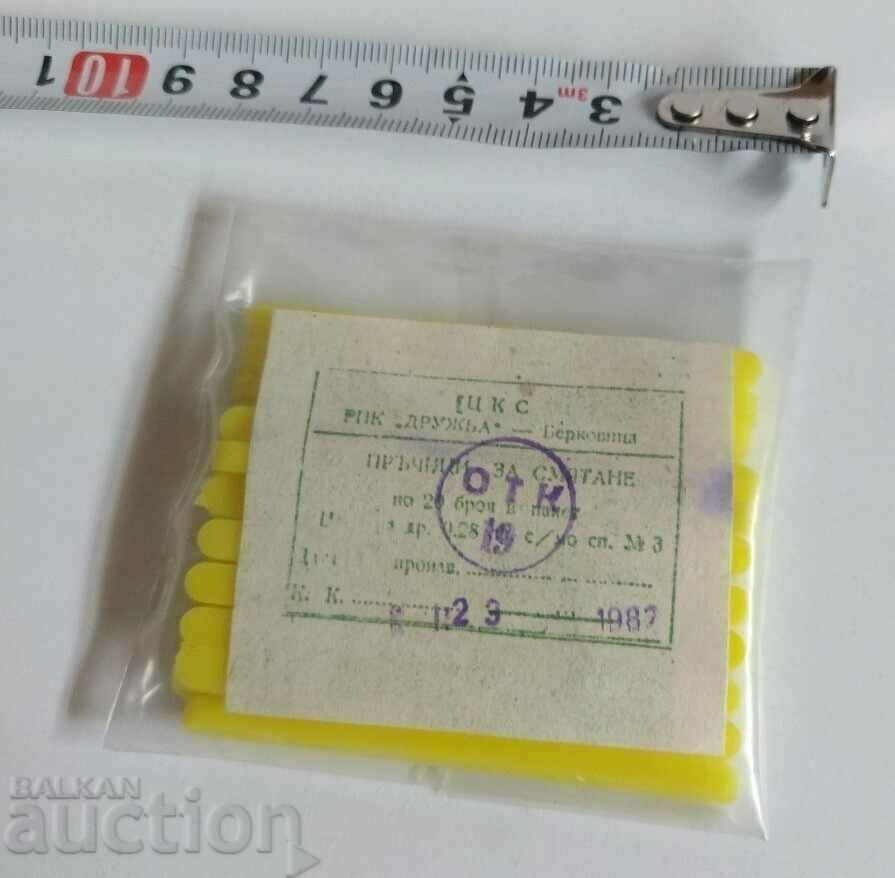 1987 UNPRINTED SOC STICKS FOR CALCULATING SOC with price 12.00 BGN | € 6.14