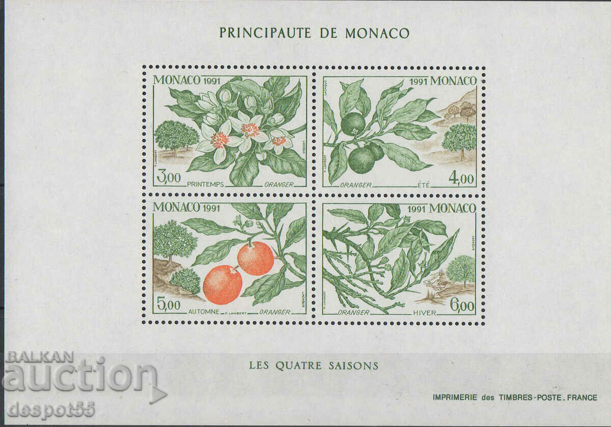 1991. Monaco. The four seasons of the orange tree. Block