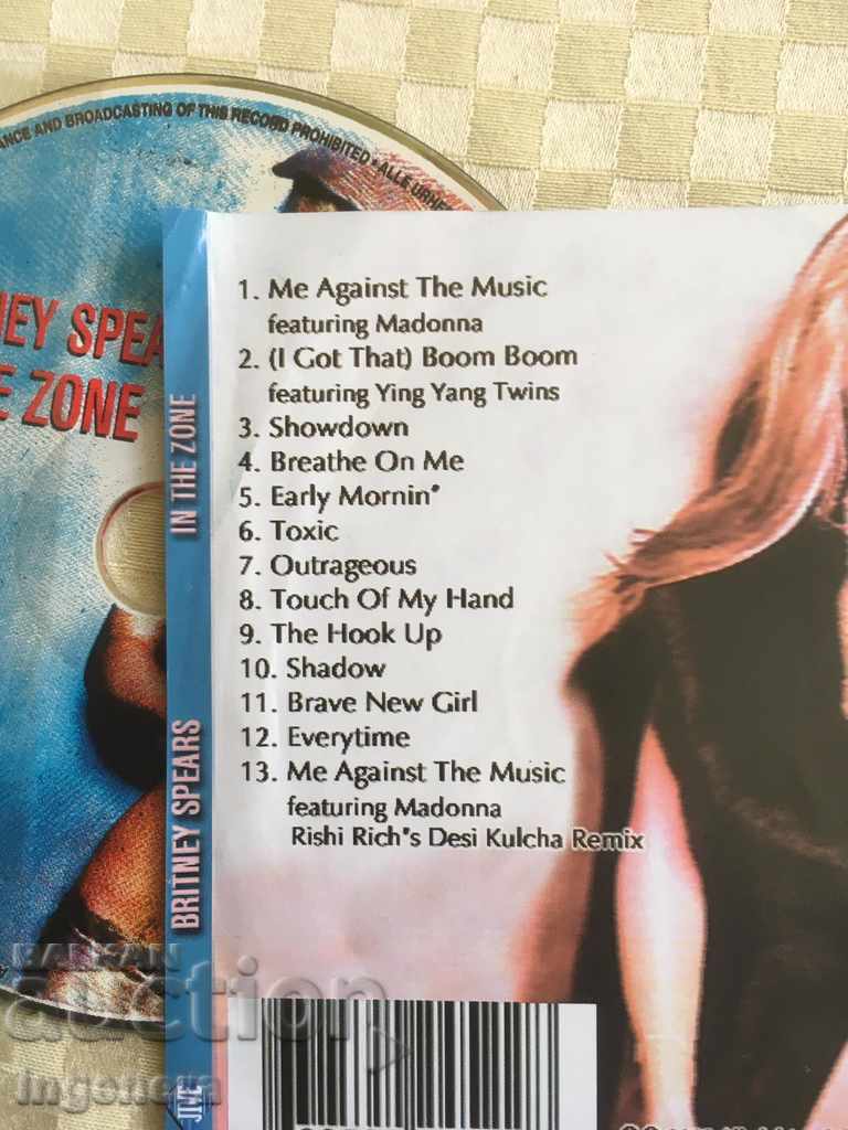 Auction CD CD MUSIC-BRITTY SPEARS Auction CD CD MUSIC-BRITTY SPEARS