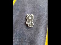 Old badge teddy bear Misha