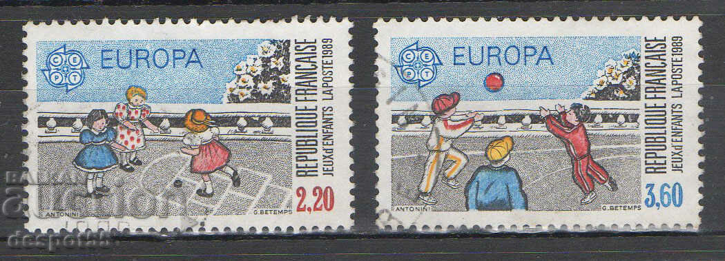 1989. Franţa. EUROPA - Jocuri pentru copii.