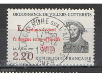 1989. France. 450th anniversary of the Villers-Cotte ordinance.