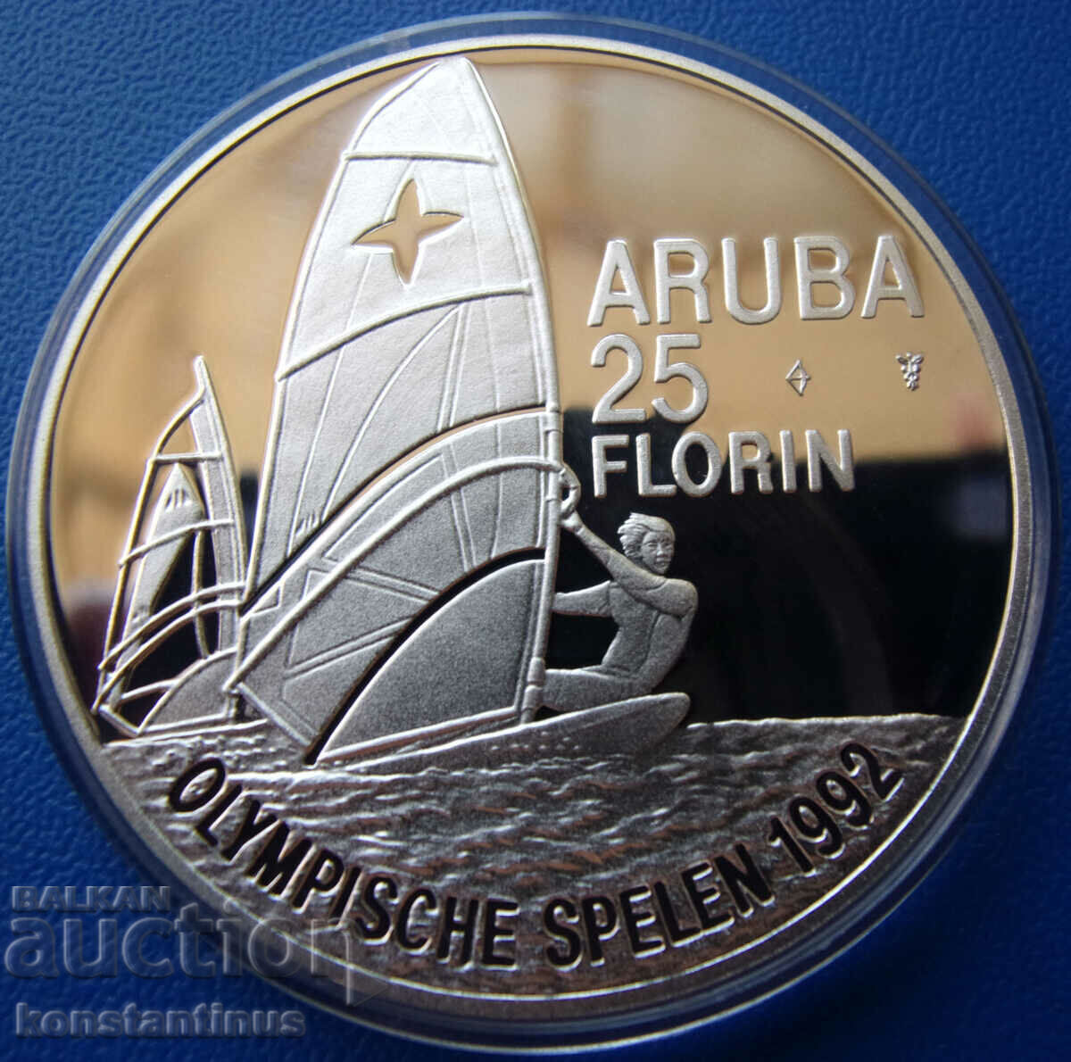 Aruba 25 Florin 1992 UNC PROOF Rare