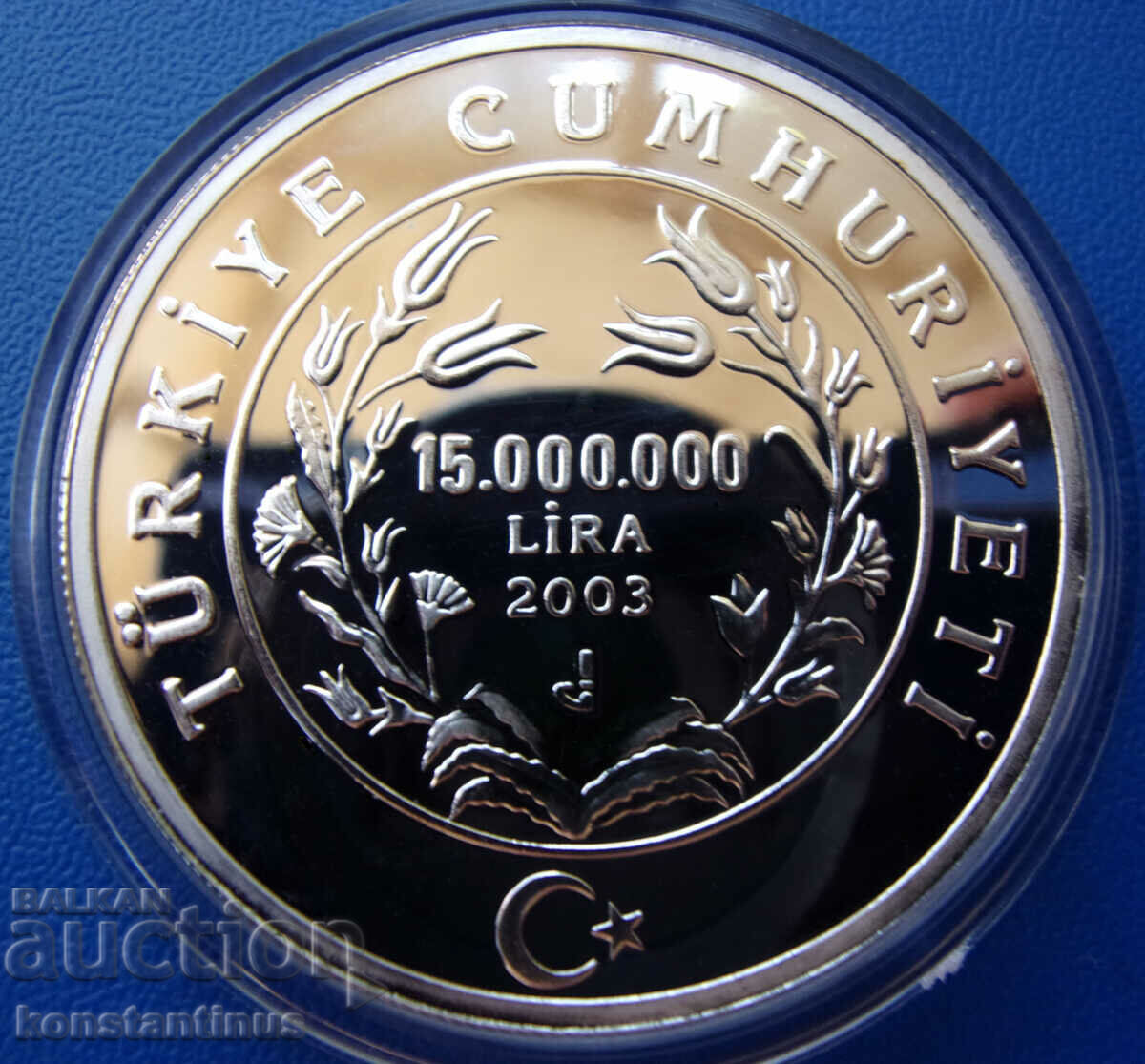 Turcia Olimpic 15.000.000 GBP 2003 UNC PROOF Rar cu preț € 76.69 | 149.99 BGN