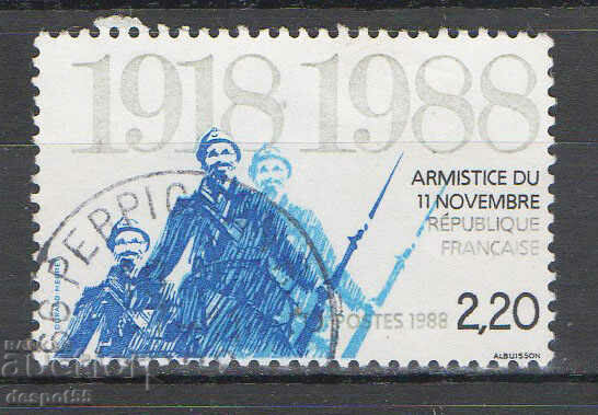 1989. Франция. 70-годишнината от примирието.