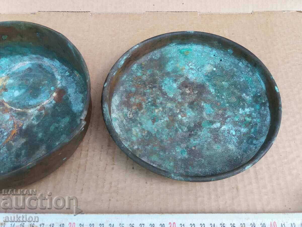 Auction  SET OF MASSIVE BRONZE SCALES FOR SCALE, SCALE TASS COPPER