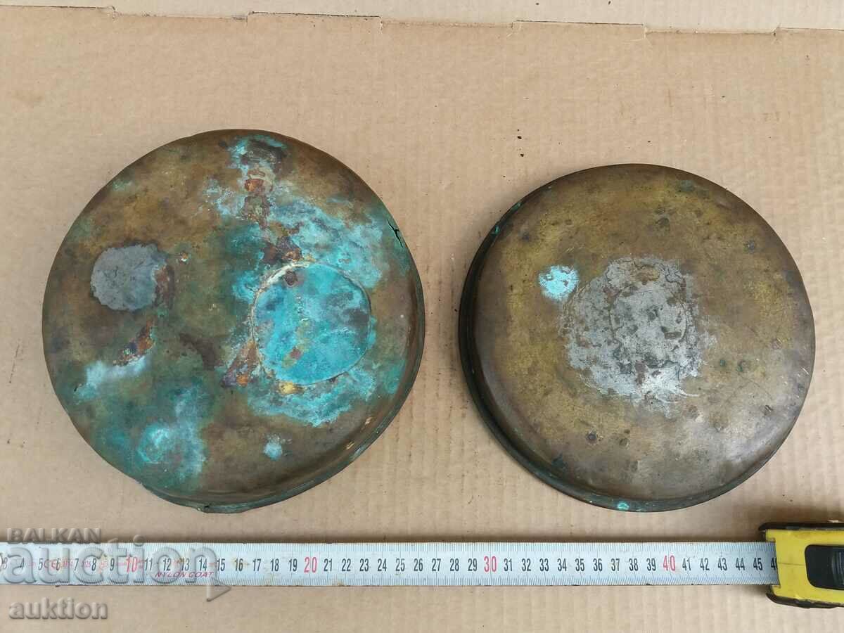 SET OF MASSIVE BRONZE SCALES FOR SCALE, SCALE TASS COPPER - 7