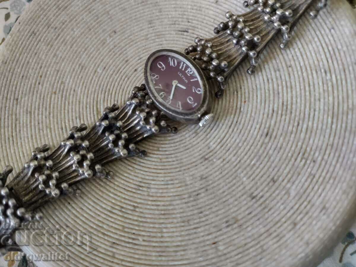 ATTRACTIVE old silver WATCH, handmade with price 497.00 BGN | € 254.11