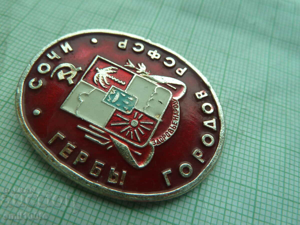 Auction Badge - Shows the coats of arms of the cities of the RSFSR Auction Badge - Shows the coats of arms of the cities of the RSFSR