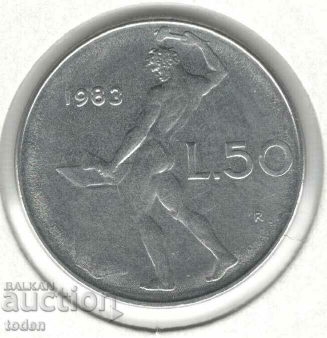 Italia-50 Lire-1983 R-KM # 95.1-tip mare
