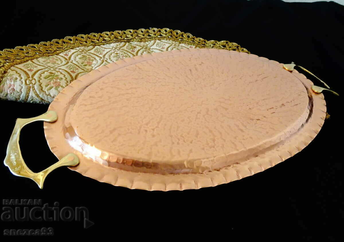 Χάλκινος δίσκος, πλατό, σφυρήλατο στο χέρι 36 εκ. - 5 Χάλκινος δίσκος, πλατό, σφυρήλατο στο χέρι 36 εκ. - 5