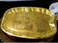 Tray, plateau, panel with hunting picture Egypt