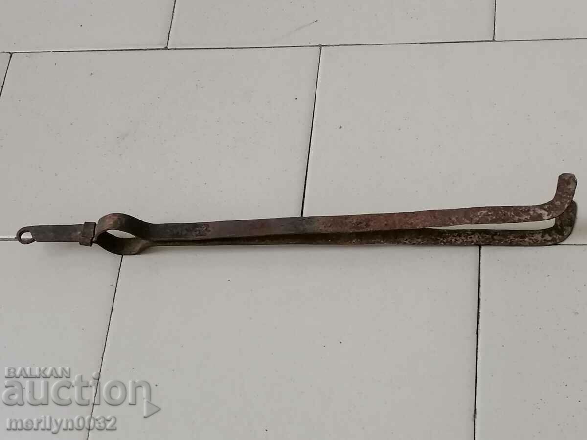 Old dilaf, tongs, wrought iron for oven - 6