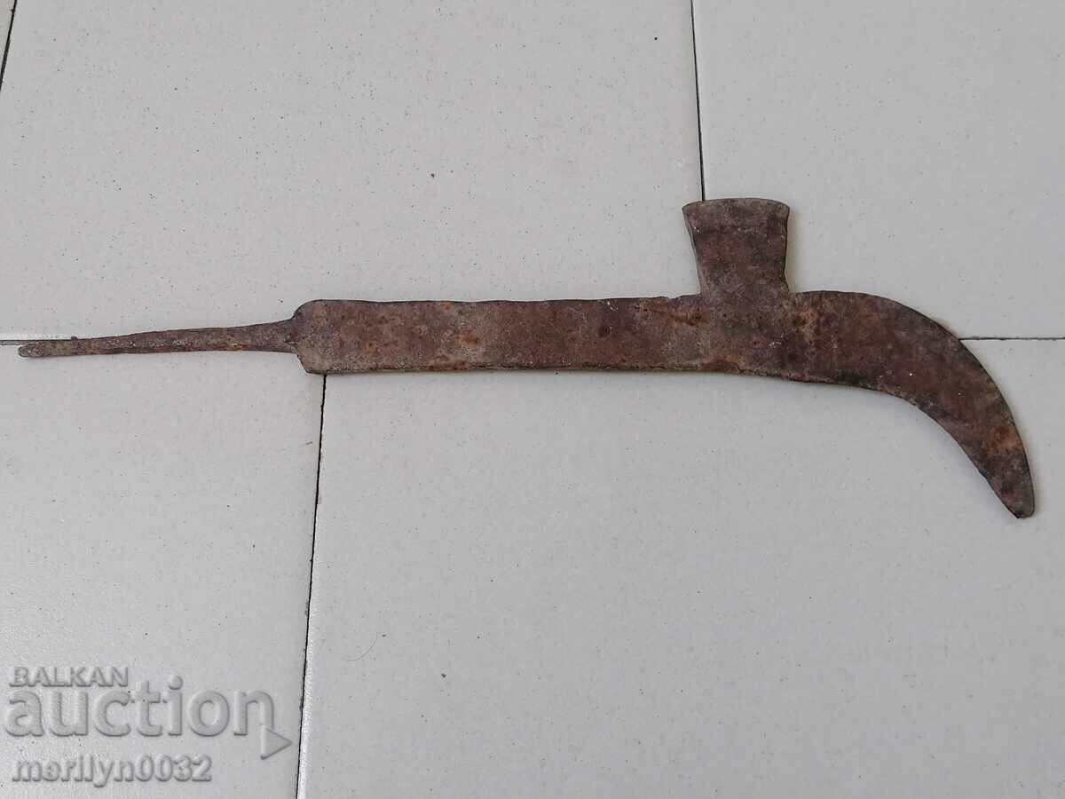 Delivery of Old handmade knife, wrought iron