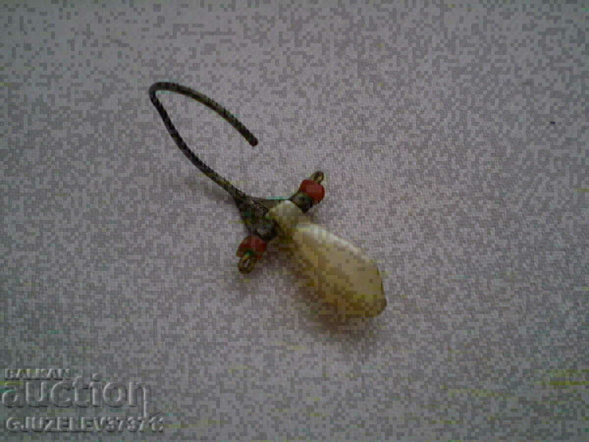 A Revival pearl earring coral - 6 A Revival pearl earring coral - 6