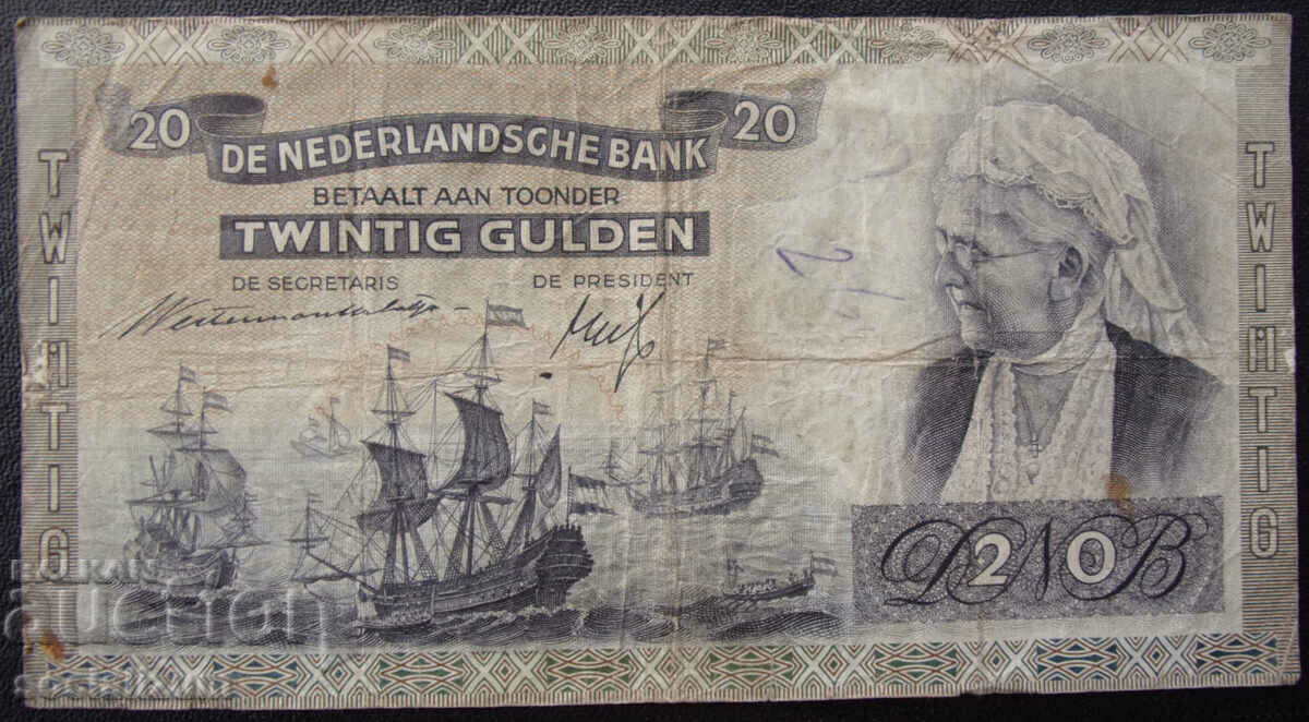 Olanda 20 Gulden 1939 Foarte rar