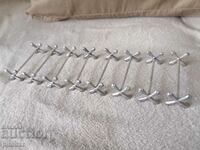 Antique Silver Plated FRAGET Cutlery Holders