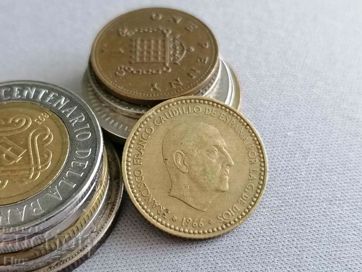 Νομίσματα - Ισπανία - 1 πέντα 1966 με τιμή 1.30 BGN | € 0.66