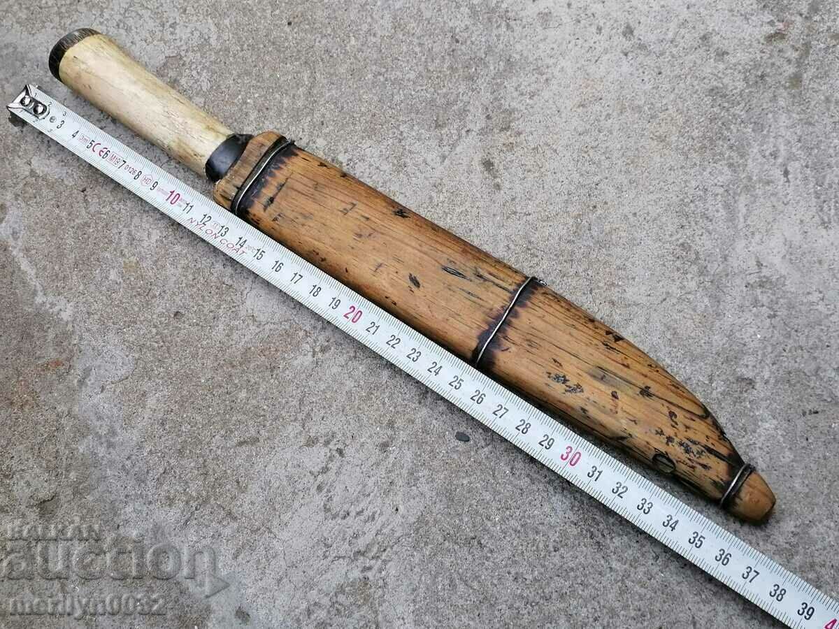 Old hand-forged akulak knife with kaniya - 6 Old hand-forged akulak knife with kaniya - 6
