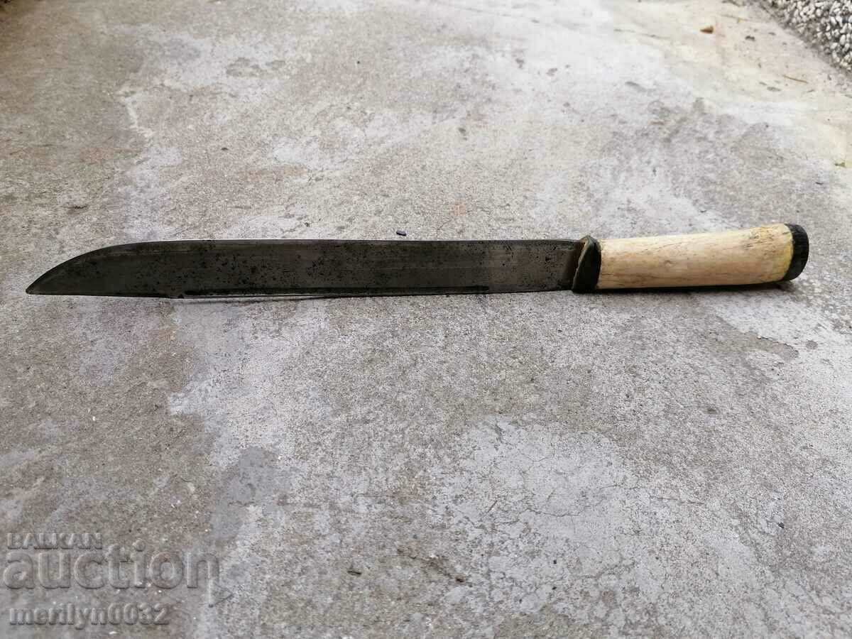 Old hand-forged akulak knife with kaniya - 7 Old hand-forged akulak knife with kaniya - 7