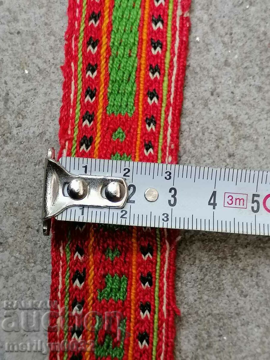 Old hand-woven belt at the beginning of the 20th century, costume - 5 Old hand-woven belt at the beginning of the 20th century, costume - 5