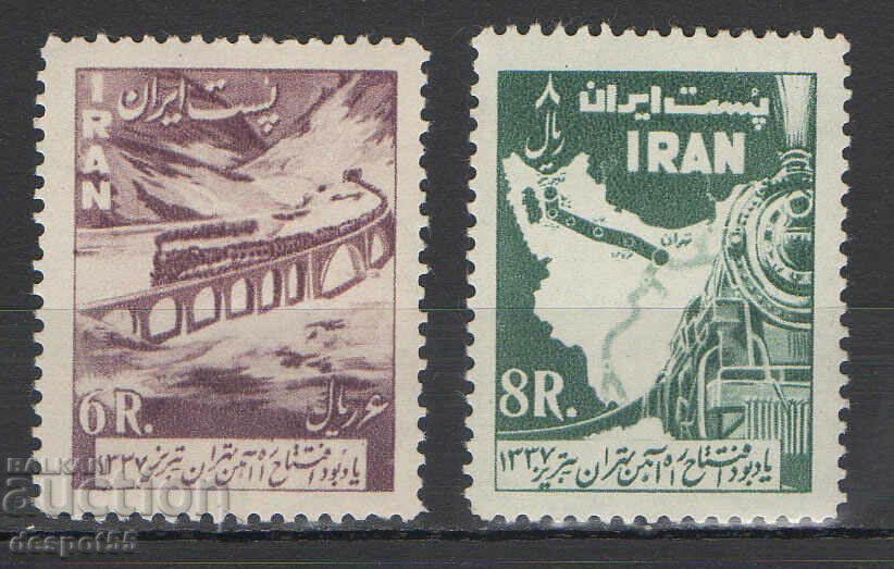 1958 Iran. Completion of the Tehran-Tabriz rail link