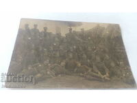 Foto Ofițer și soldați Primul Război Mondial