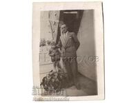 SMALL OLD PHOTO FAMILY GREECE GREEK TEXT B592