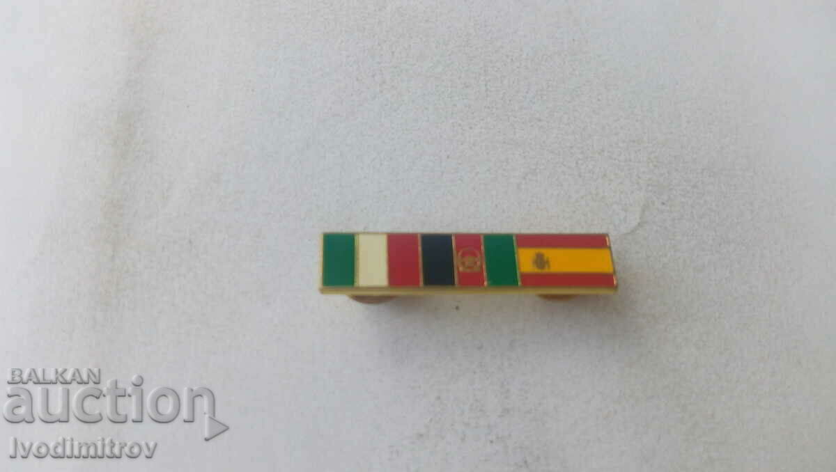 Badge Italy Afghanistan Spain