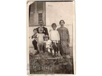 FOTO VECHE FAMILIE GRECIA TEXT GREC B593