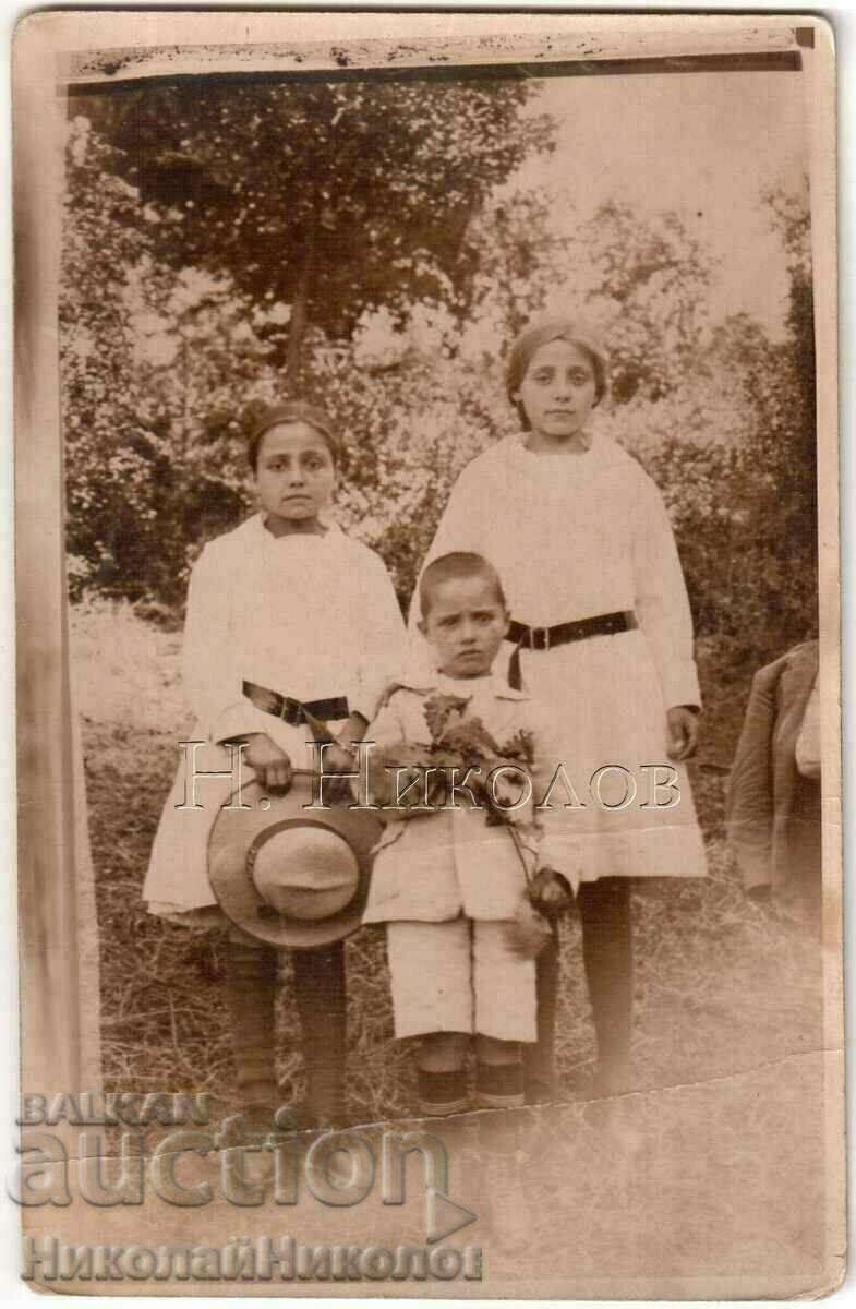 OLD PHOTO CHILDREN GREECE GREEK TEXT B594 OLD PHOTO CHILDREN GREECE GREEK TEXT B594