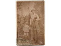 FOTO VECHE FAMILIE GRECIA TEXT GREC B596