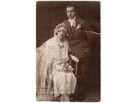 OLD PHOTO MARRIED COUPLE GREECE GREEK PHOTOGRAPHER B598