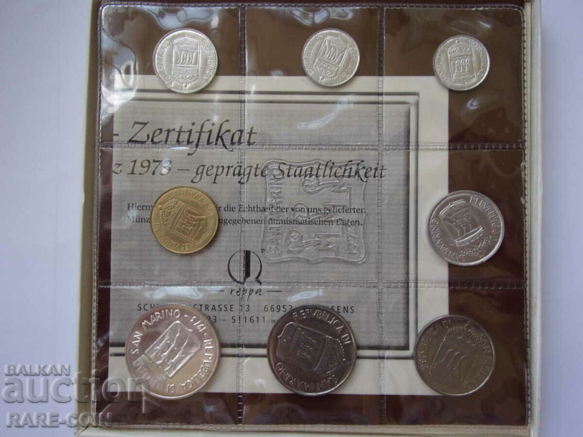 RS(39) Set San Marino 1973 UNC PROOF Rar cu preț € 28.12 | 55.00 BGN
